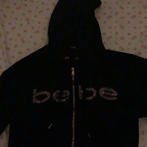 Vintage “bebe” zip up sweater